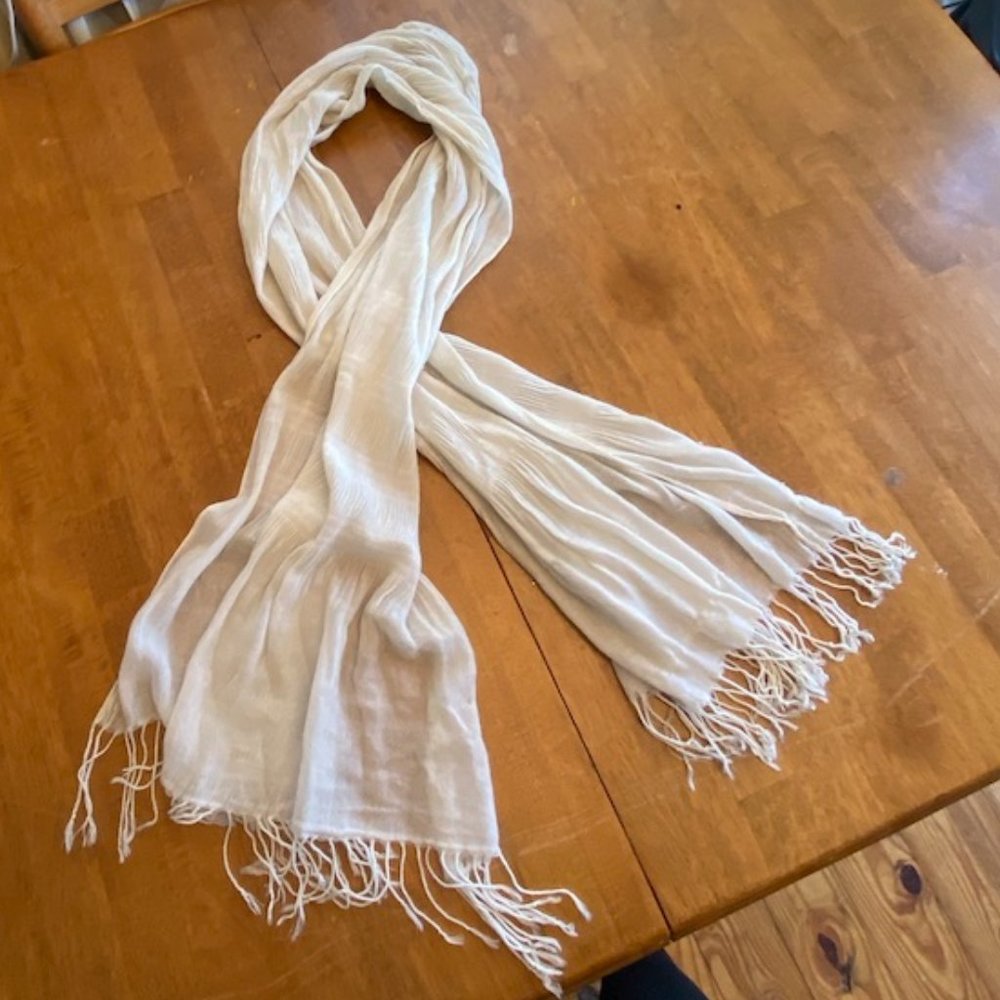 White/Ivory Scarf SEE BUNDLES!